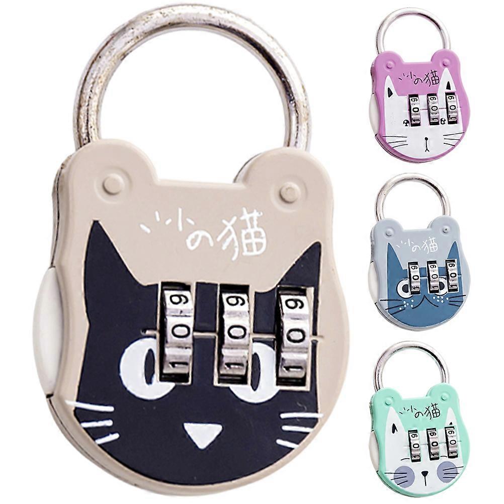 4Pcs Locker Locks Convenient Padlocks Multi-function Combination Locks Home Accessory