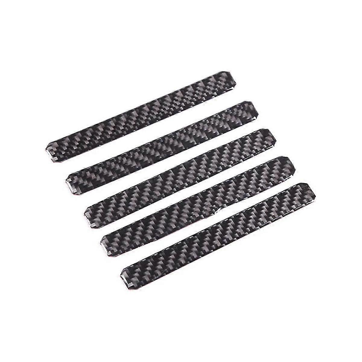 Front Bumper Grille Covers Trim Decal Stickers For 2022 2023 Exterior Accessories - Soft Carbon Fib