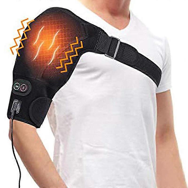 Experience Ultimate Comfort with USB Heated Shoulder Wrap - Single-Shoulder Design, 3 Temperature Options, Premium Fabric for Cozy Warmth