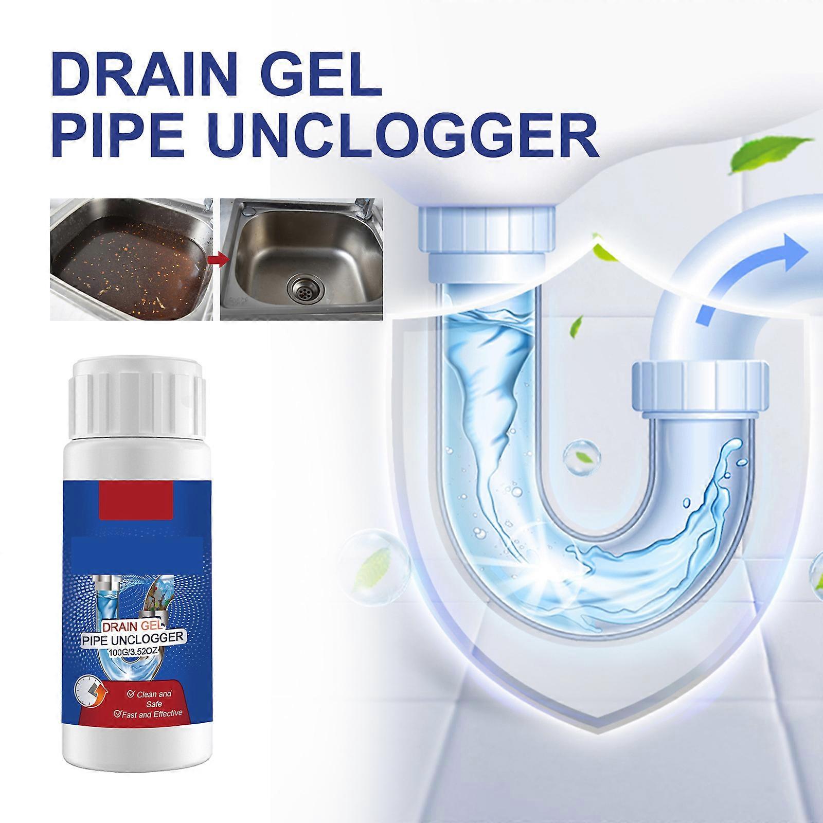 Powerful Sink and Drain Cleaner, Powerful Pipe Dredge Agent, Pipe Dredge Gel, Agent for Kitchen Toilet Pipe Pipeline Dredging