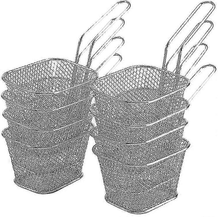 2 κομμάτια γαλλικό καλάθι πατάτες ανοξείδωτο χάλυβα ανεξάρτητη στρογγυλή τηγανητές πατάτες Baske