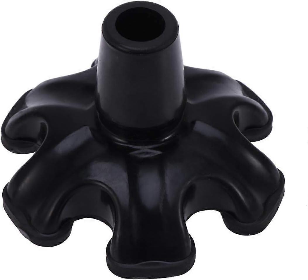 Milisten Rubber Cane Tip Self Standing Support Base Foot Pad Replacement 6 Leg Attachment for Terrain Walking Stick 19mm
