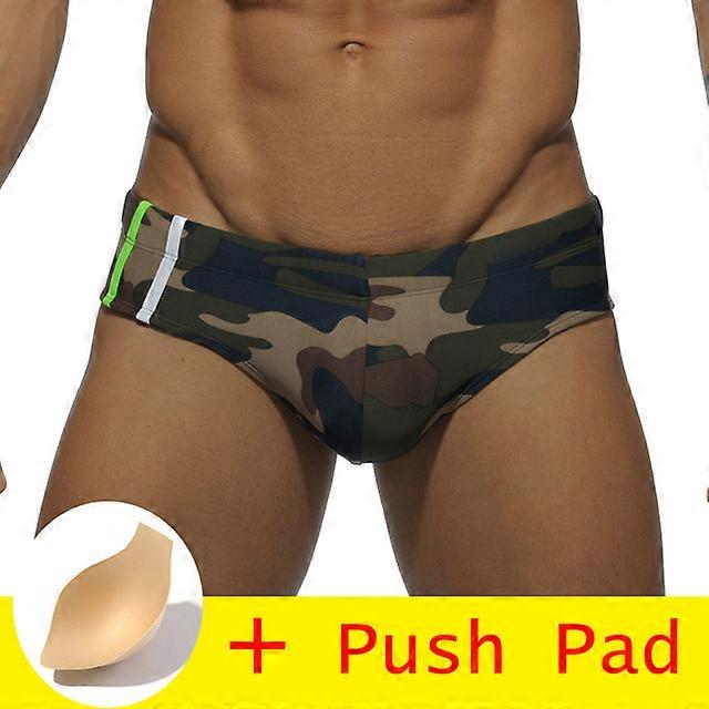 Hibubble 17 Styles Swimwear Men Brief With Push Pad Sexy Swimsuit Waterproof Swimming Trunks For Bathing Swim Shorts Sunga
