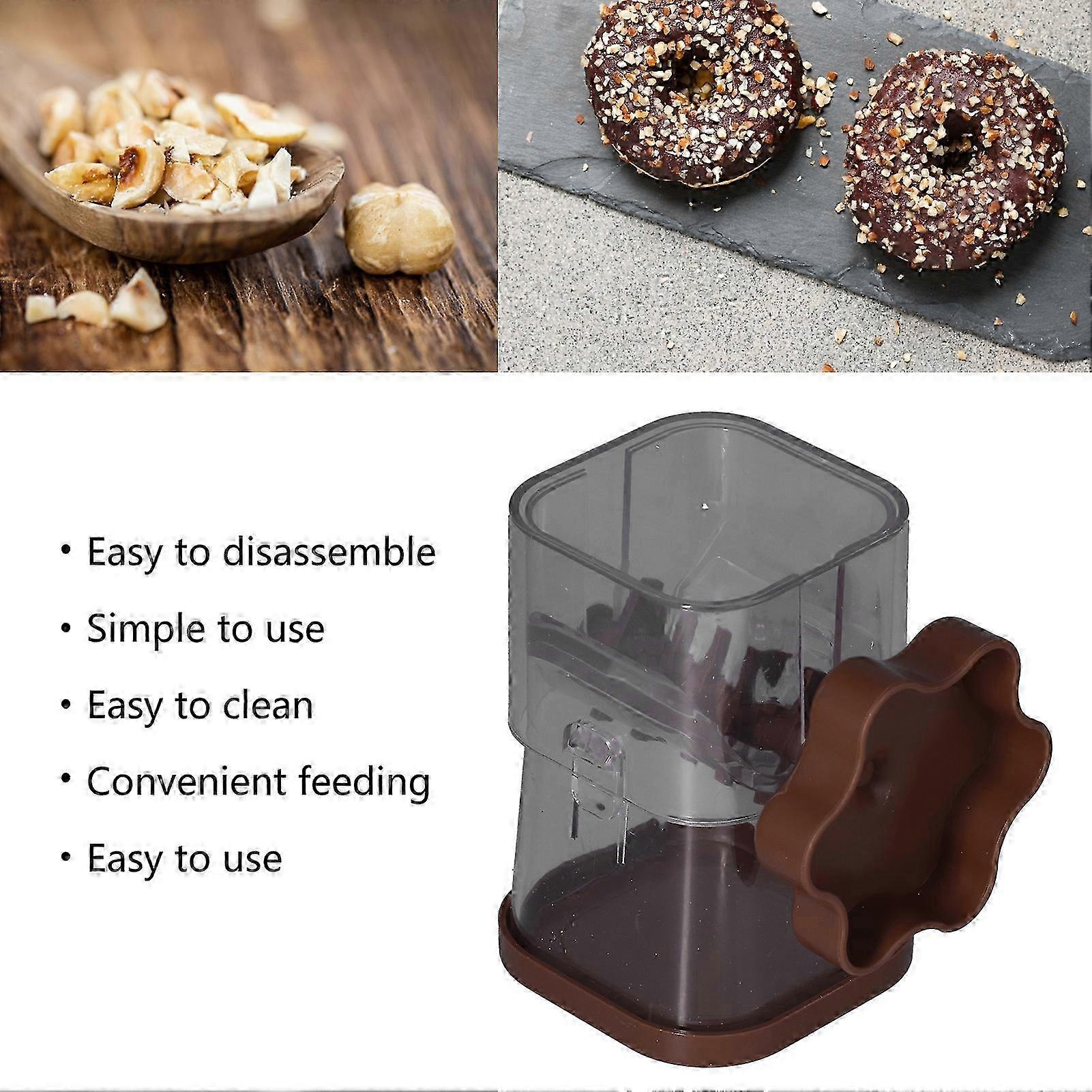 Manual Nut Chopper, Nut Grinder, Easy To Clean, No Electricity Required, Manual Crank Nut Grinder Evenly Chopped, for Almonds,