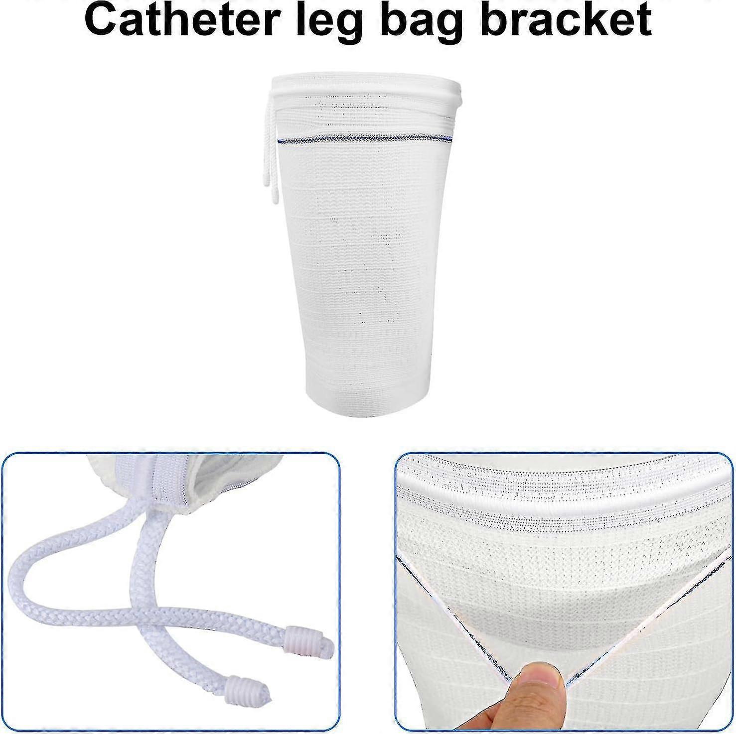 8 Pezzi Cinghie Porta Sacca Per Catetere Da Gamba - Fascia Regolabile In Nylon 66 Cm, Ipoallergenico, Fissaggio Sicuro