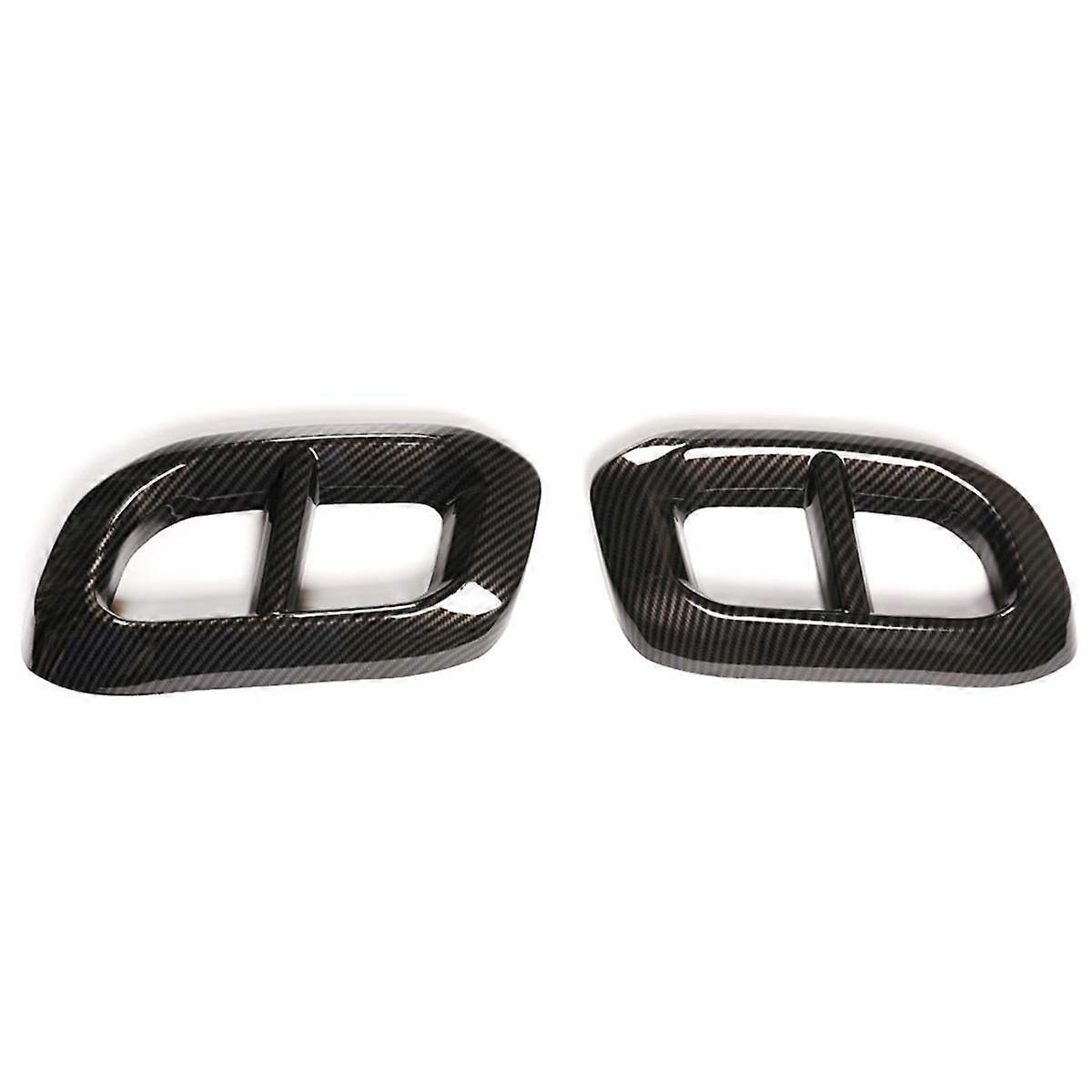 Pour GLC 350 450 GLS W167 X253 X167 20-22 Garniture de couvercle de queue de tuyau d’échappement de tuyau d’échappement de voiture, fibre de carbone ABS