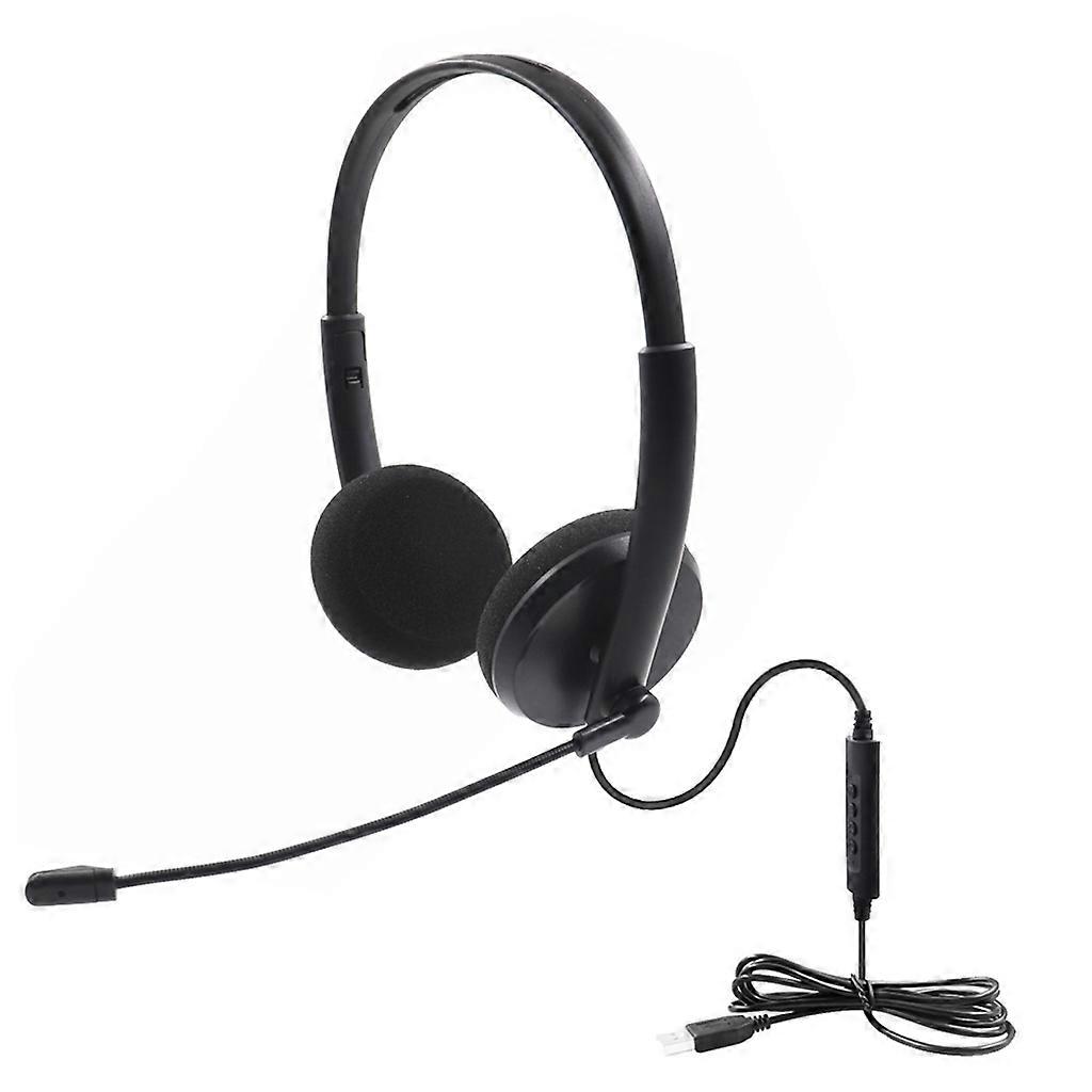 Call Center USB Headset Noise Cancelling Headset Headphone with Microphone