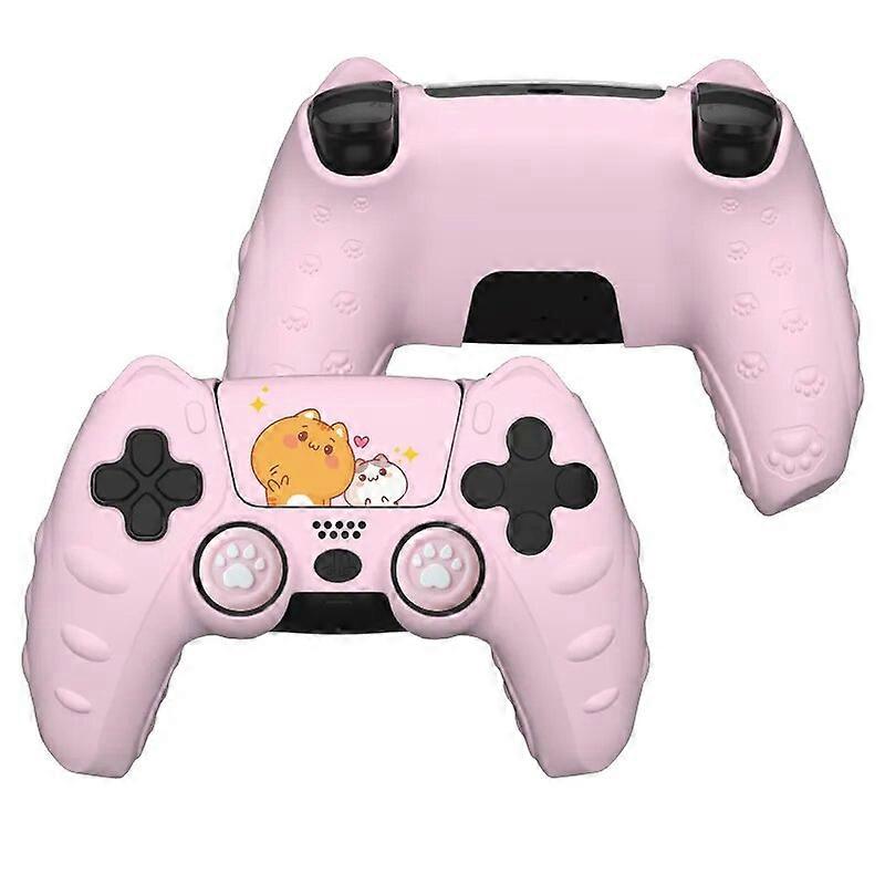 New Cat Paw Silicone Soft Protector Sticker Skin For Sony Playstation Dualsense 5 PS5 Controller Case Thumb Stick Grip Cap Cover