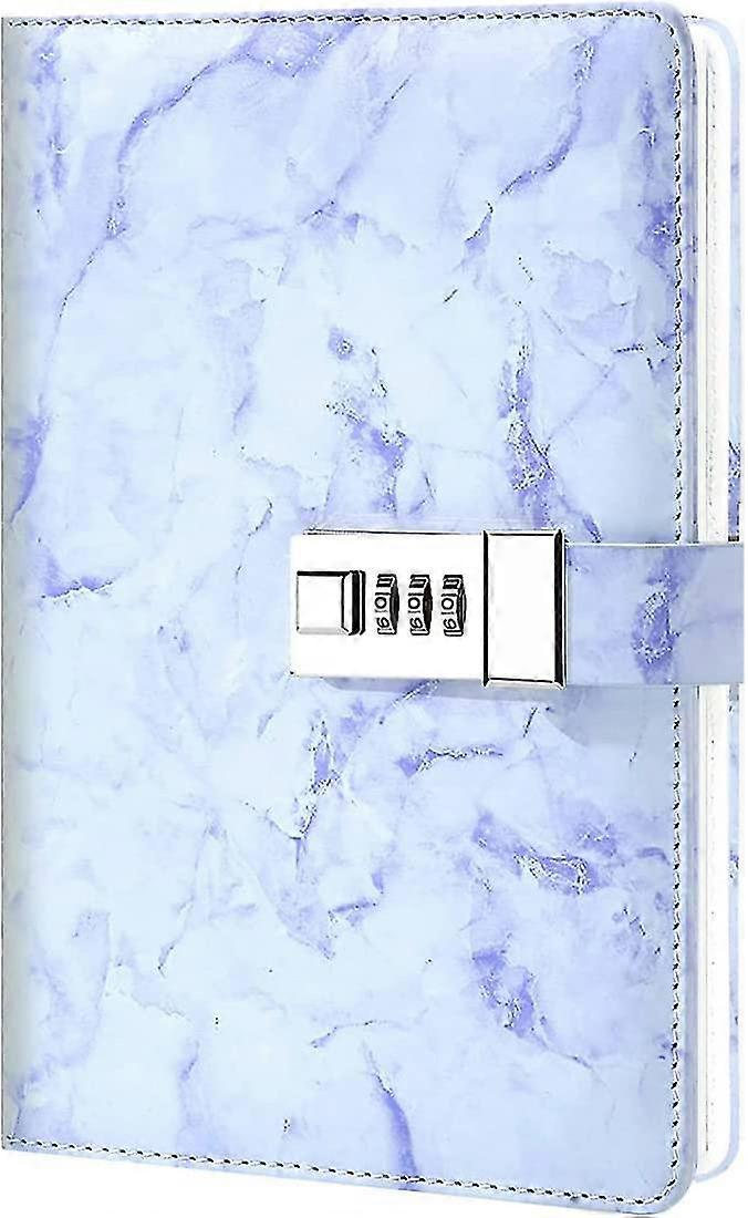 Diary wNotebook A5, Journal A5 Notebook Notepad Note Book, 360 Pages Faux Leather Hardcover Journal Notebooks with Pen Loop, (Black)with Combination L