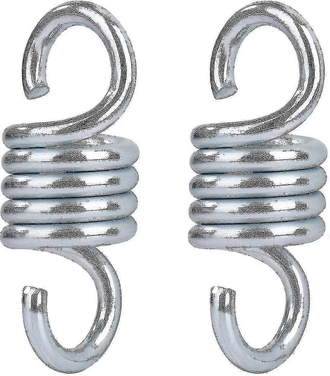2pcs Hammock Spring, Hardened Galvanized Steel Extension Spring For Hanging Hammock Chairs