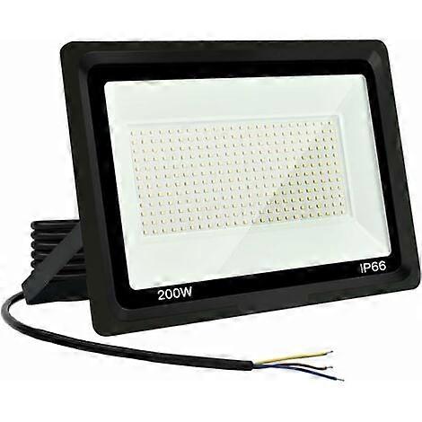 Projecteur LED 200W, projecteur LED extérieur super lumineux Projecteur LED extérieur IP66 Projecteur LED extérieur étanche Projecteur LED blanc froid pour Ga