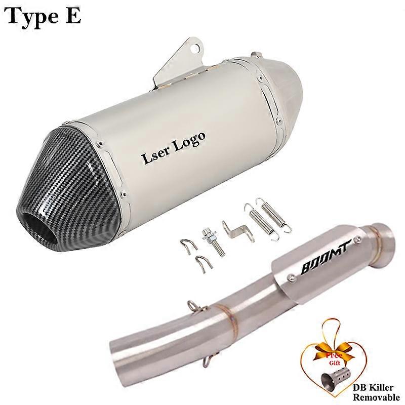 Silenciador de escape para motocicleta, sistema completo de enlace medio, modificado, antideslizante, para CFMOTO 800MT CF 800-5A, 2021, 2022