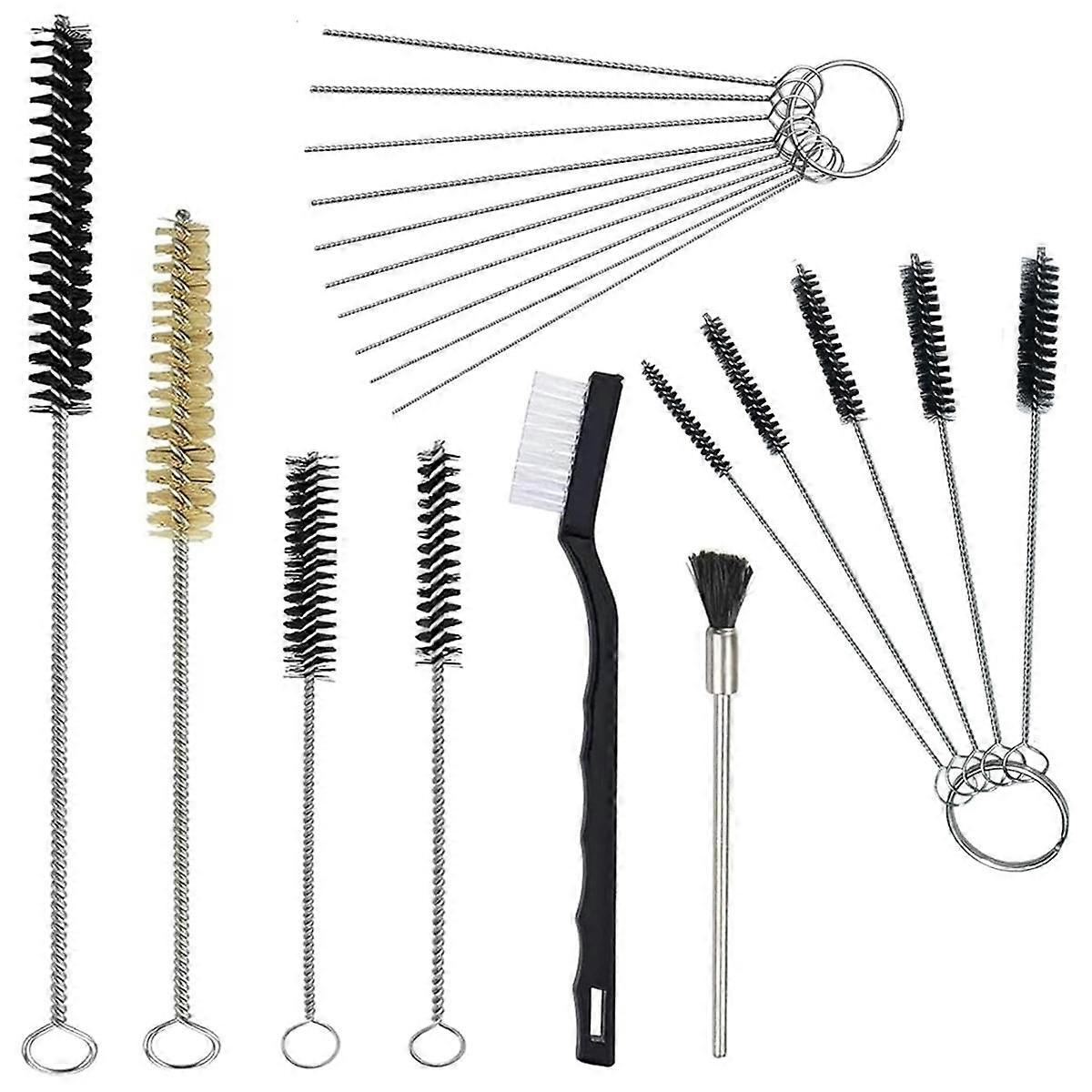 Sprayer Cleaning Kit 17 Pcs Multi-Purpose Paint- Brush Cleaner Tool with Nylon Mini Tube Brushes an