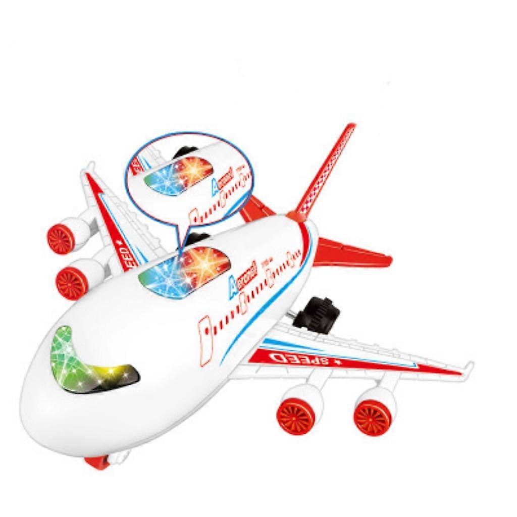 Children's toy airplane passenger plane model with light and sound effects