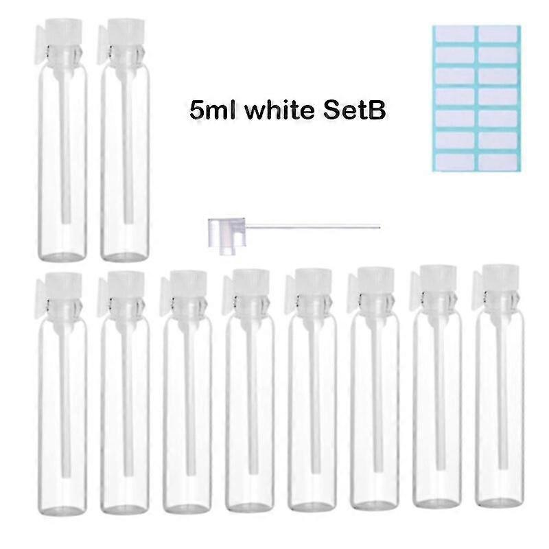 1/2/3/5 Ml Mini Glass Sample Vials Perfume Bottle Laboratory Liquid Fragrance Test Tube With Dropper/perfume Refill Tools