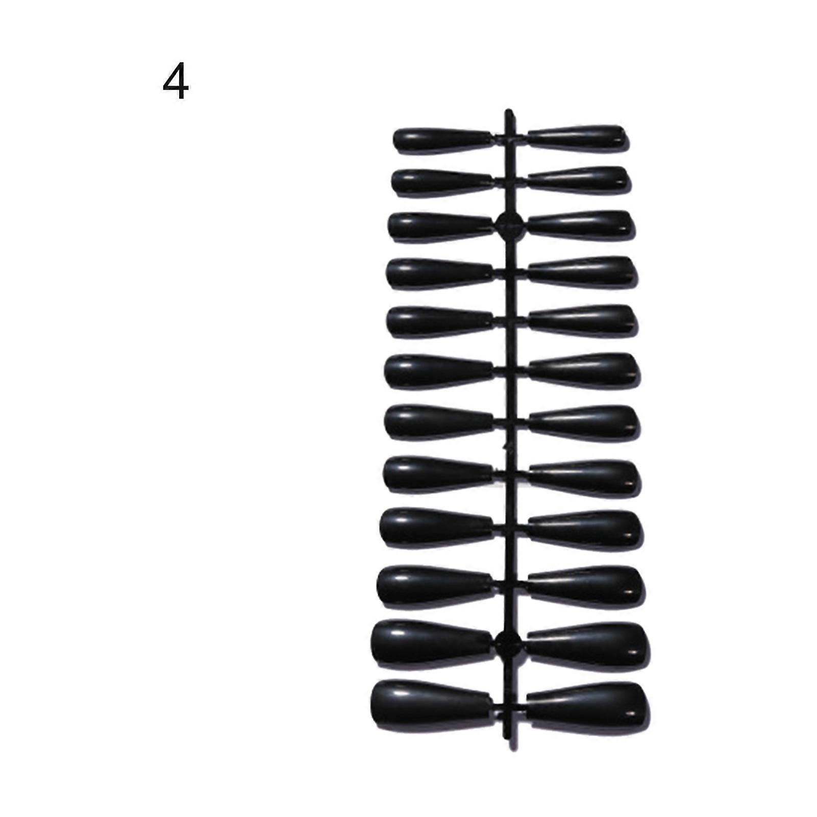 24Pcs/Sheet False Nails Full-cover Removable Colored Nail Art Artificial Tips for Beginners QinHai