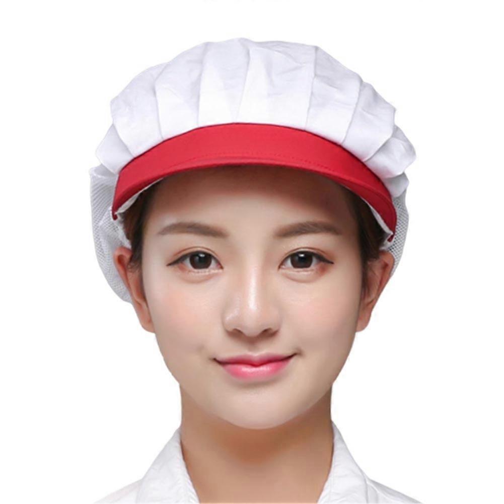 Unisex Breathable Lightweight Elastic Mesh Cap Working Catering Cooking Chef Hat Qinhai