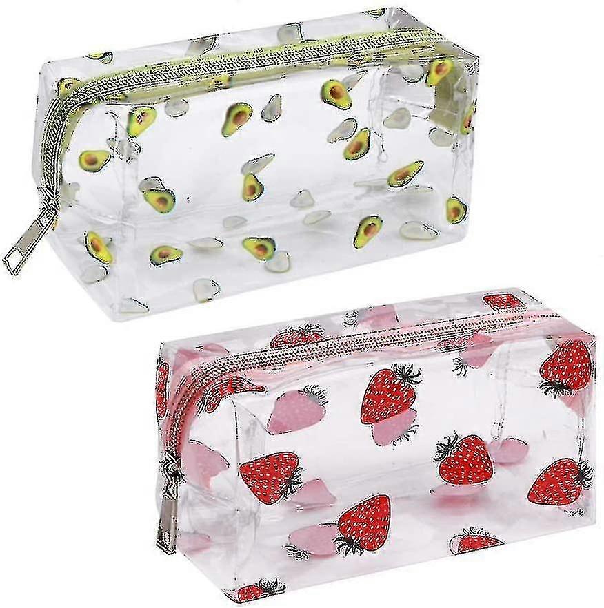 2 Pcs Clear Pencil Case High Quality