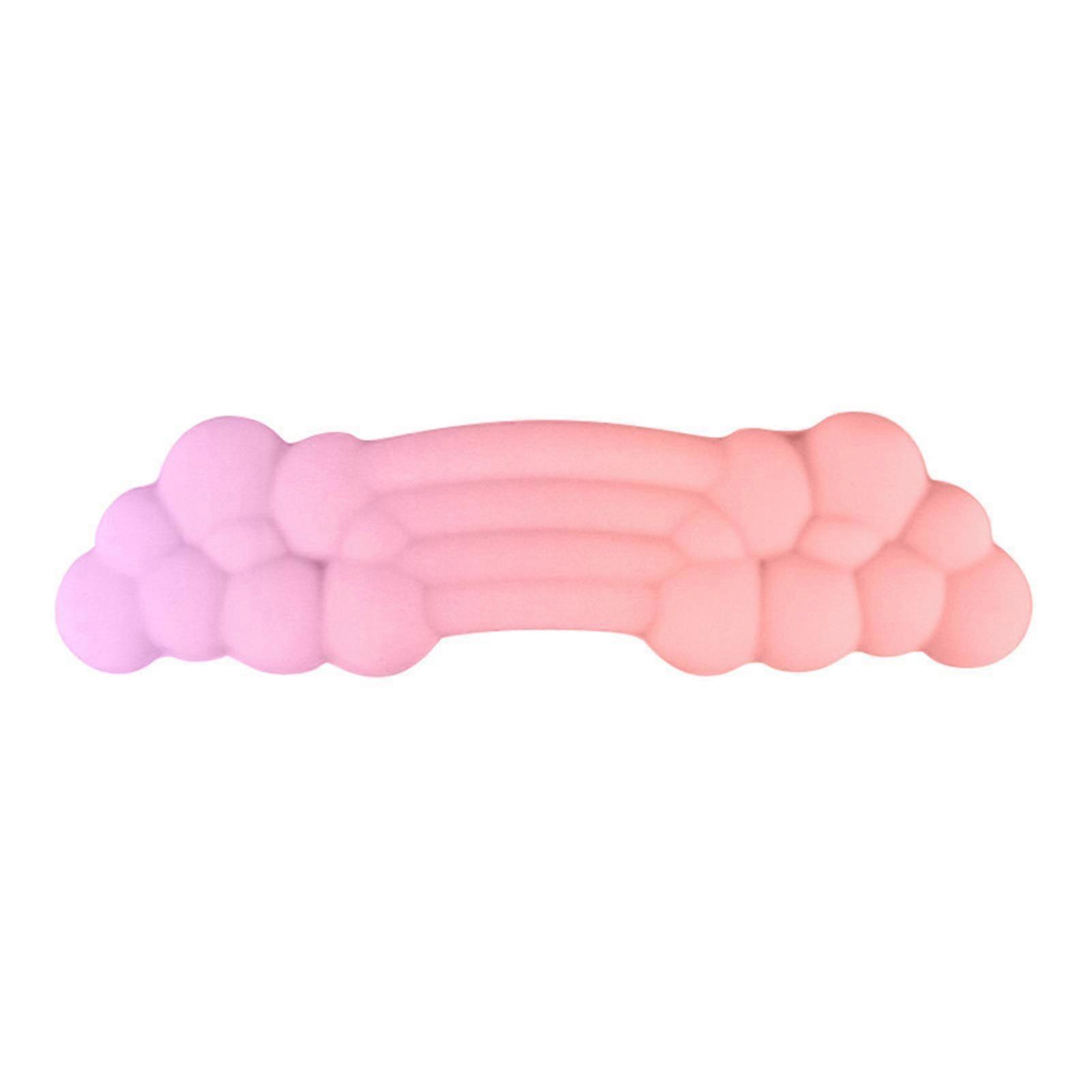 Gradient/Solid-Color Clouded Wrist Pad Portable Typing Pain Relief Support Pad for Office Work