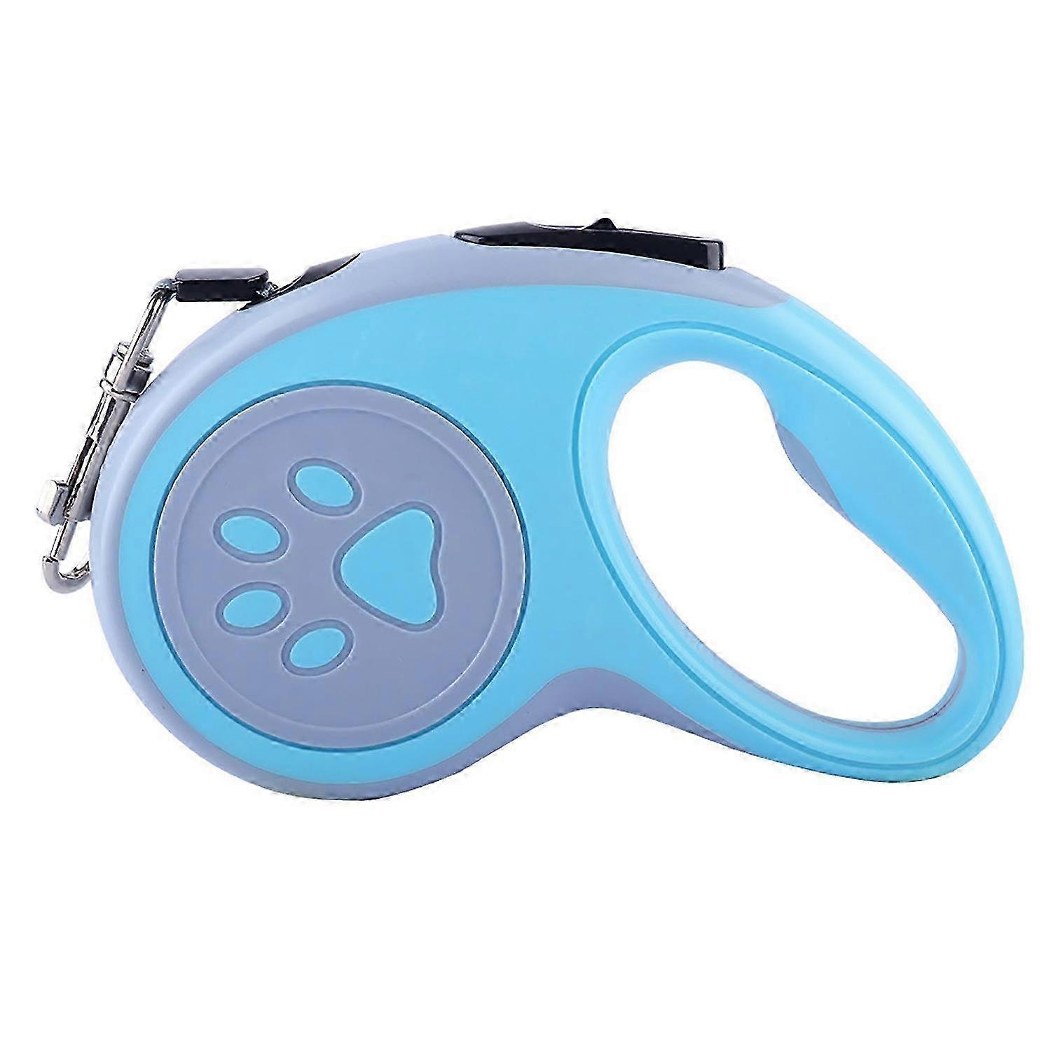 Retractable Pet Leash Automatic Adjustable Comfortable Handle Paw Print Pet Walking Leash for Outdoo