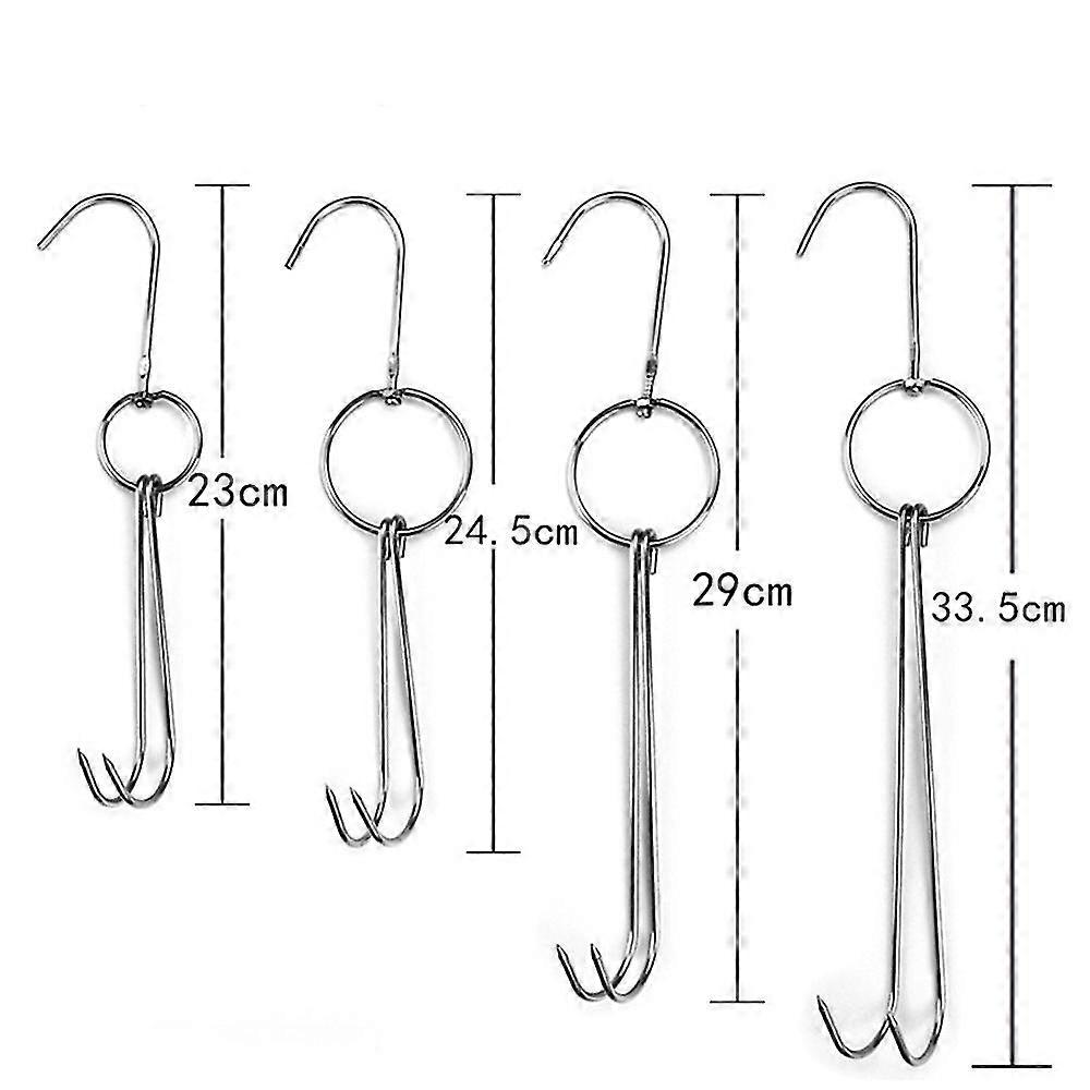 Stainless Steel Beef Meat Clasps Duck Goose Turkey Hooks Roast Duck Bacon Hook BBQ Storage Hanger Br