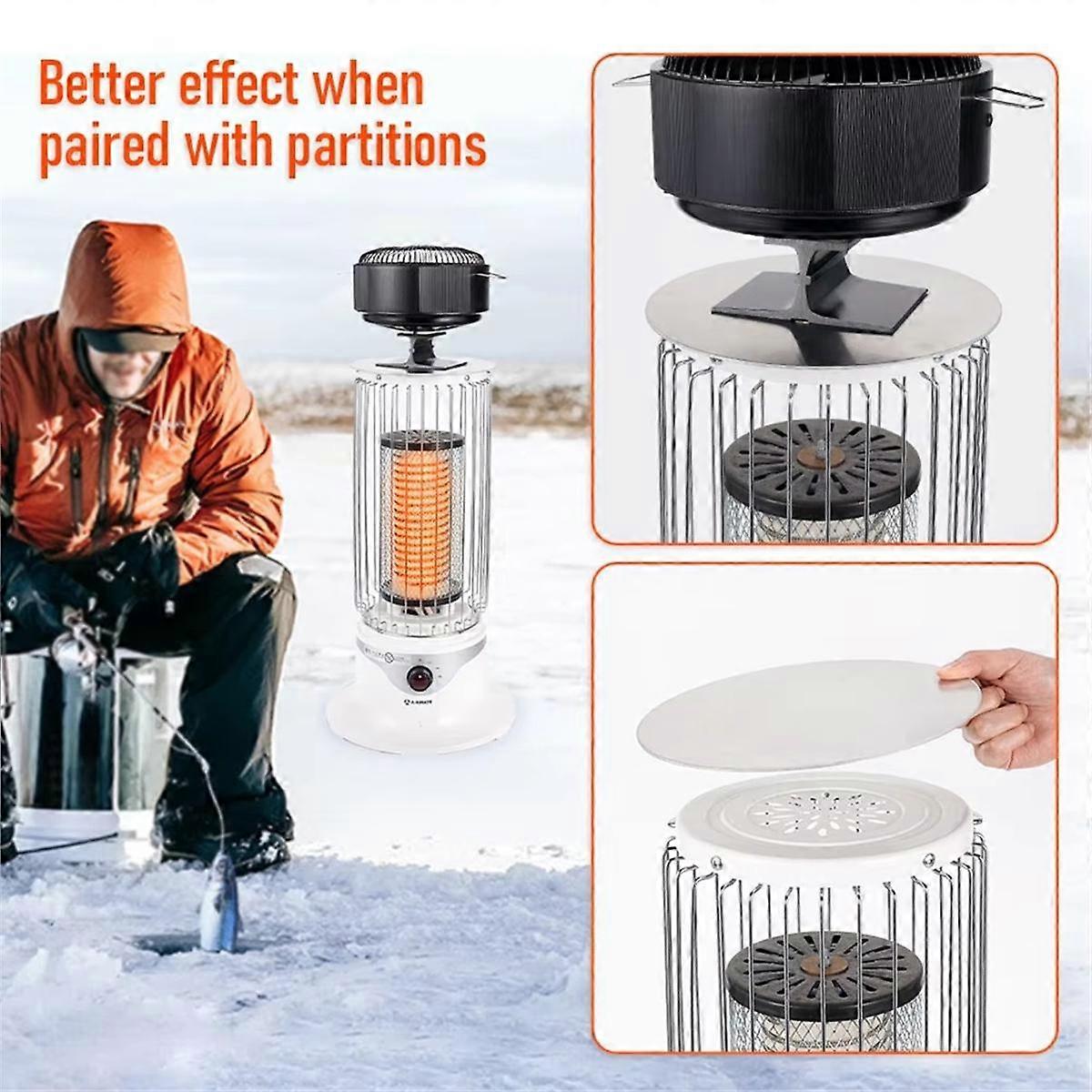 5 Blades Heat Powered Stove Fan Standing Log/Wood/Pellet Burner Efficient Heat Distribution Quiet H