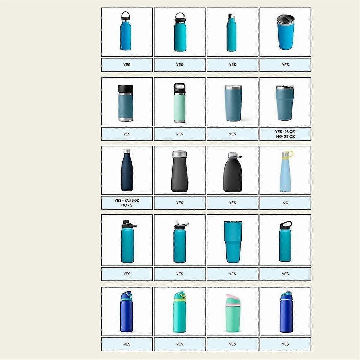 رف تجفيف زجاجة المياه ، رف تجفيف الزجاجات لتجفيف أسرع ، مجفف رف سيليكون للملحقات رمادي