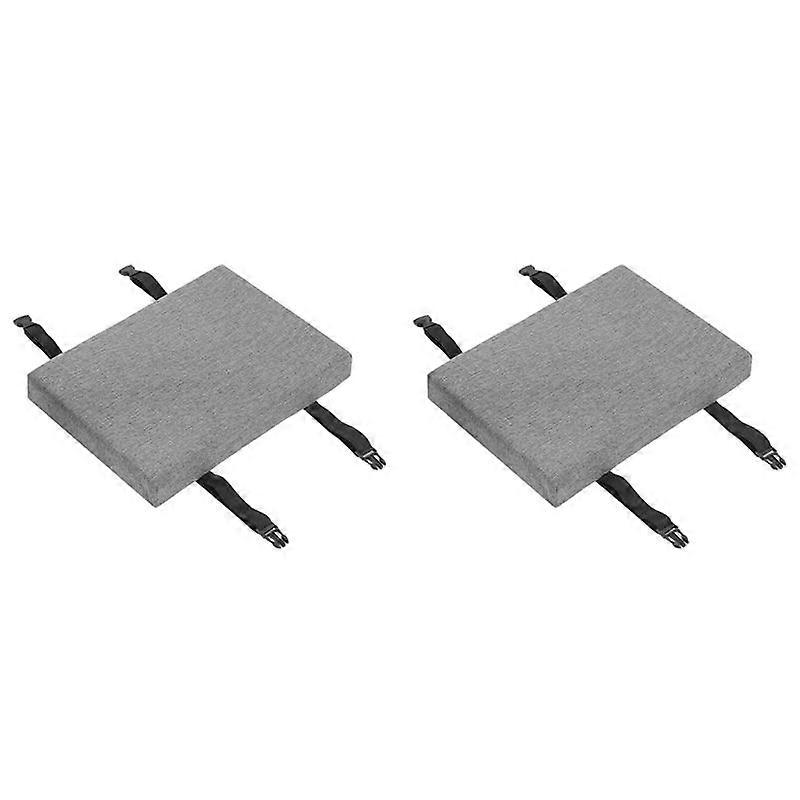 2pcs Student Cushion Chair Cushion Square Stool Thickened Sedentary Stool Butt Pad. 34x24x5cm