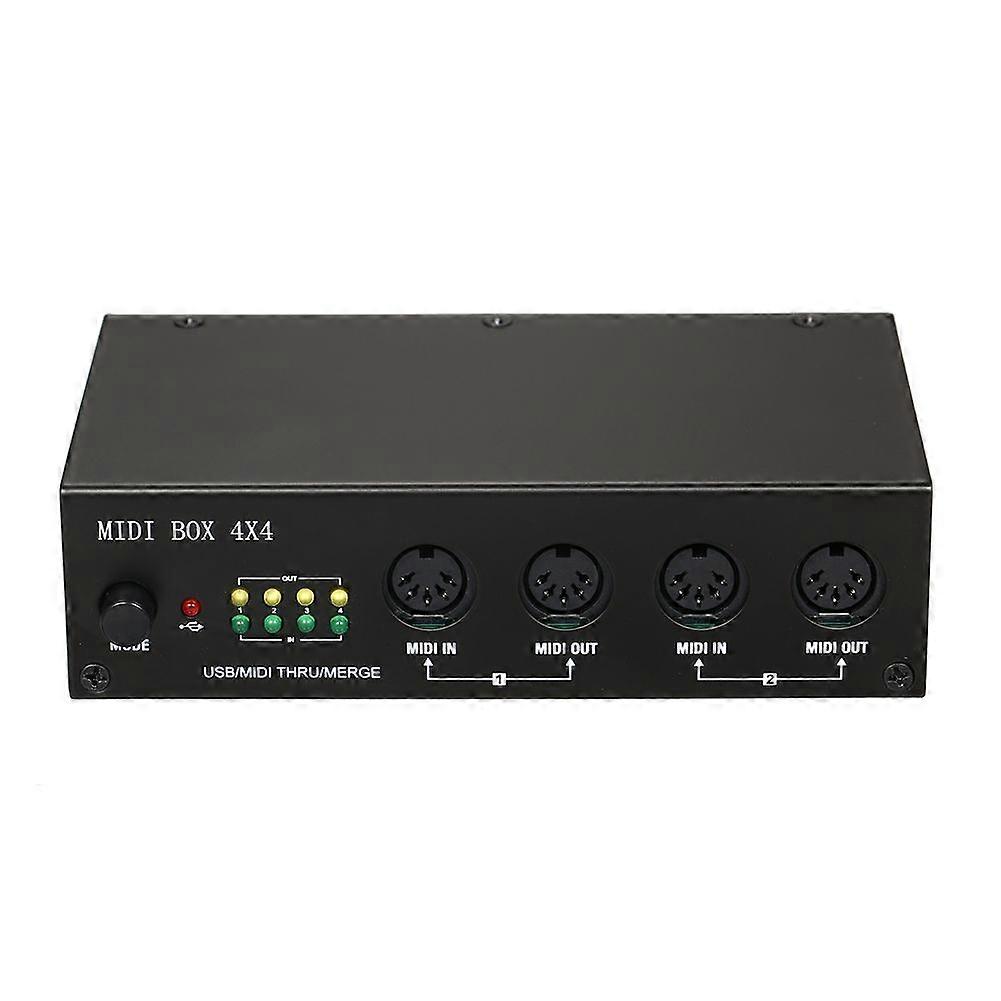 UM4x4 USB MIDI Interface 4 in /4 Out 64 MIDI Channels 4i/4o + Merge 2i4o MIDI Box