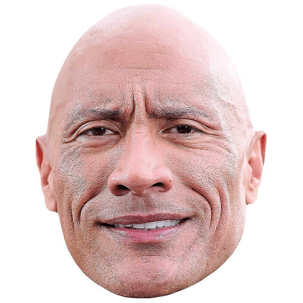 Dwayne 'The Rock' Johnson (Frown) Celebrity Mask, Flat Card Face