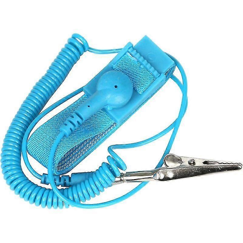 Anti-static Wristband - Esd Discharge - With Ground Wire And Crocodile Clips - Ground Yourself To Prevent Static Electricity Buildup