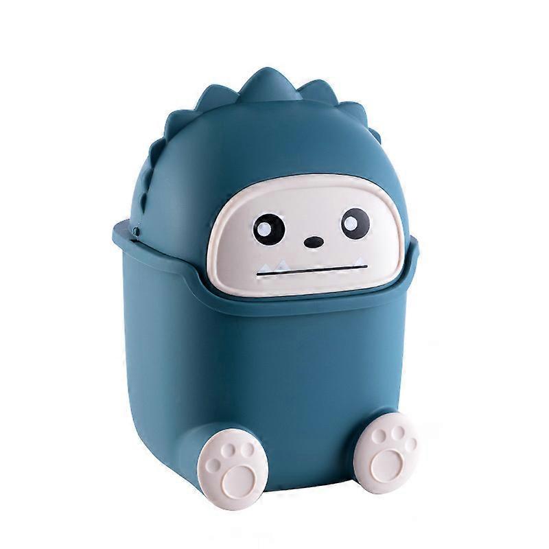Mini Desktop Trash Can with Lid for Living Room or Dining Table Use