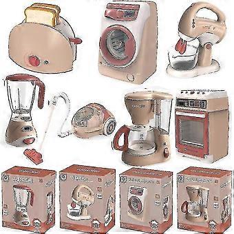 Kitchen Appliances Toy,kids Kitchen Pretend Play Set With Coffee Maker Machine,blender, Mixer,boy An