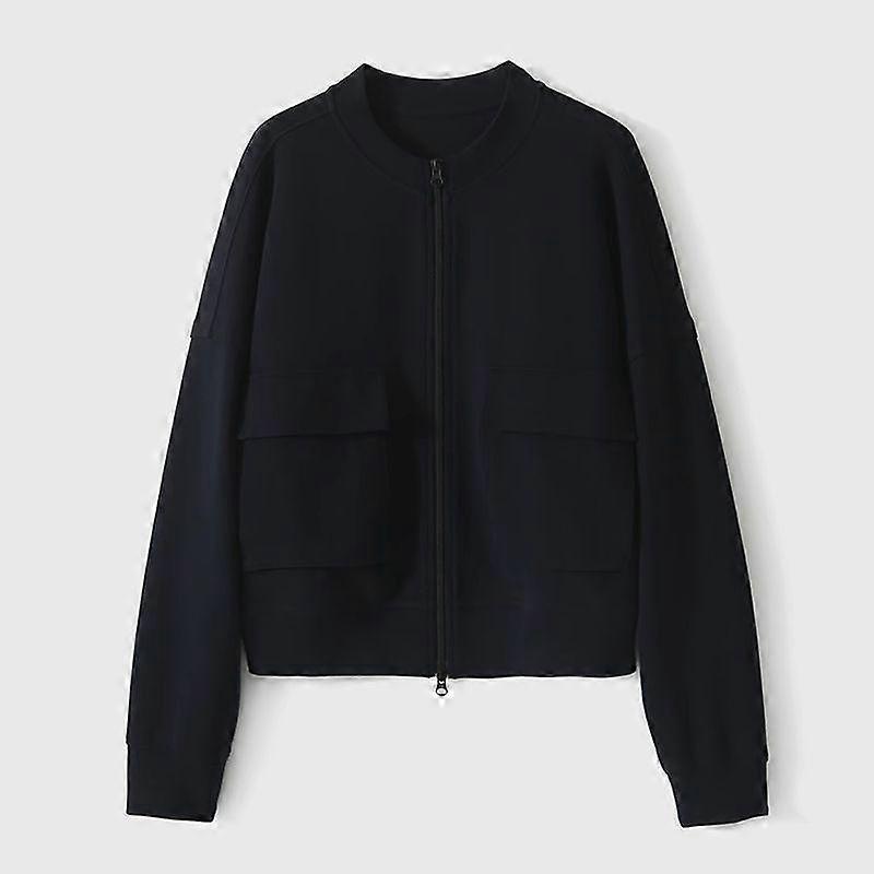 Loose Plus Size Women's Casual Jacket with Round Neck for Autumn and Spring