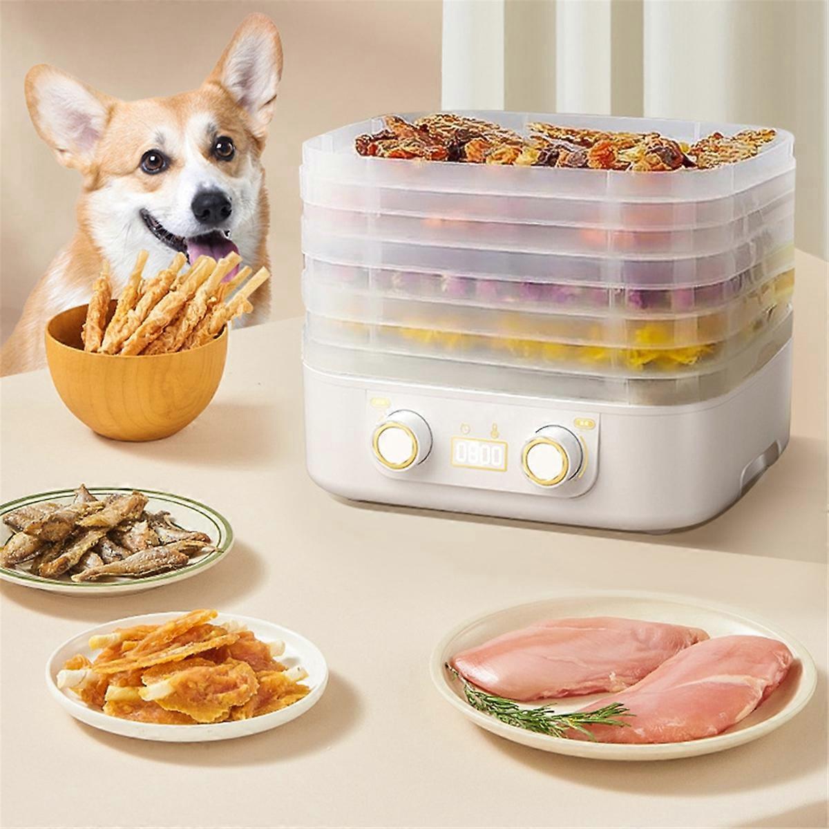 5 Layer Smart Electric Food Dryer Timing Function Fruit Vegetable Dehydrator Machine for Dry Beef J