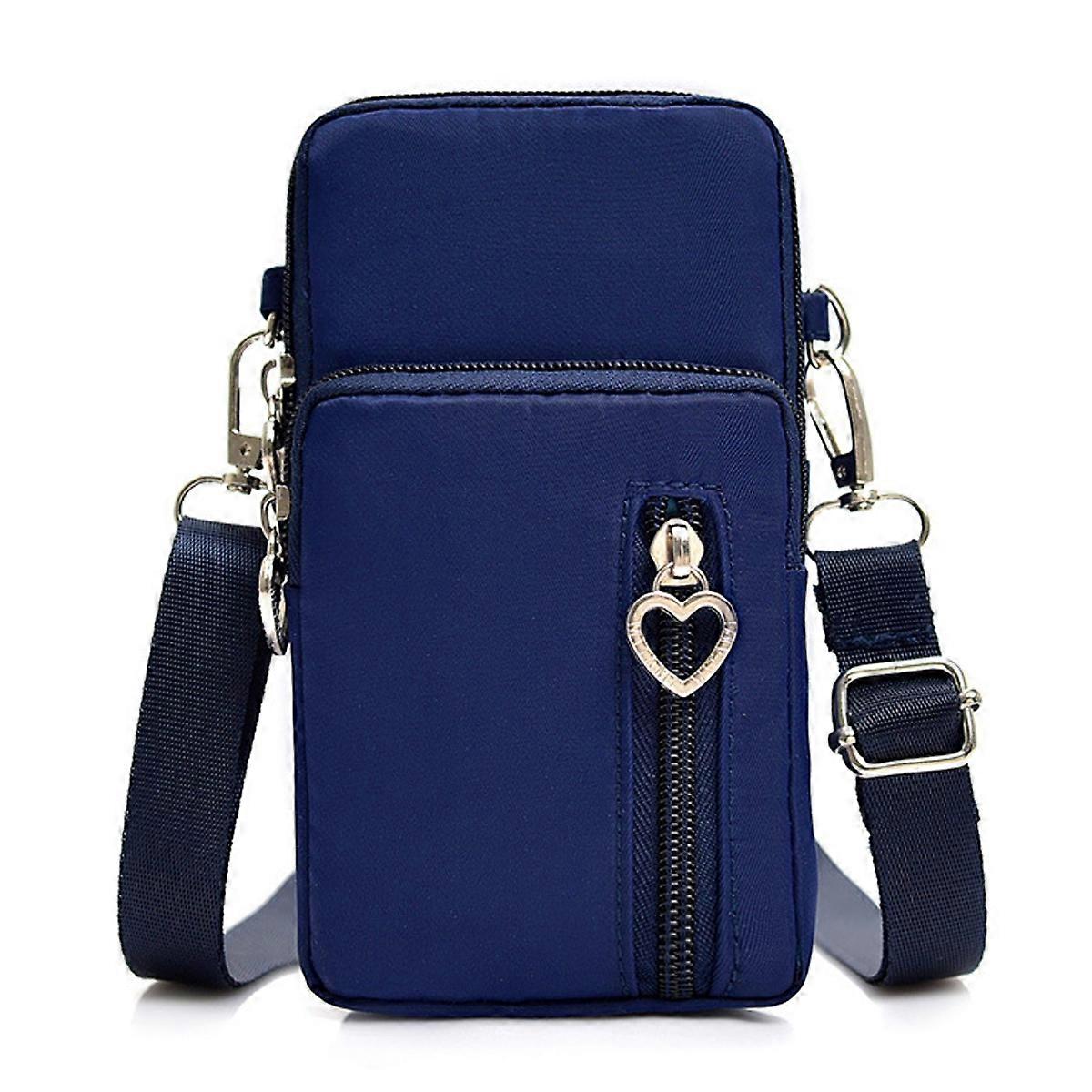 Shoulder bag-large solid dark blue