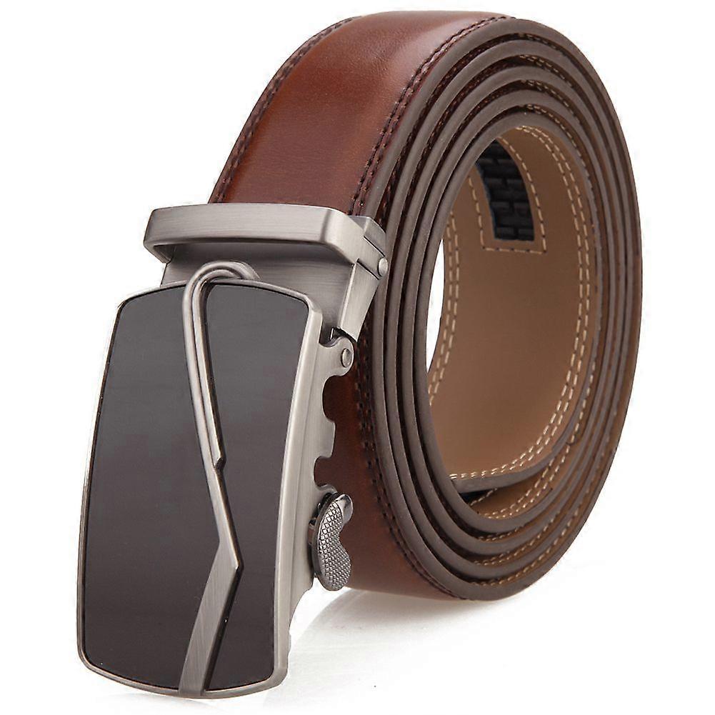 Elegent Brown Men's Slide Ratchet Belt