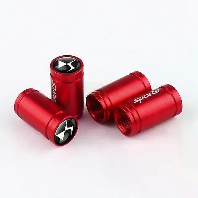 Car Styling  4Pcs Metal Car Tire Valve Caps Tyre Dust Cap For  DS 2 3 4 5 6 7 DS2 DS3 DS4 DS5 DS6 DS7 Car accessories MAXP