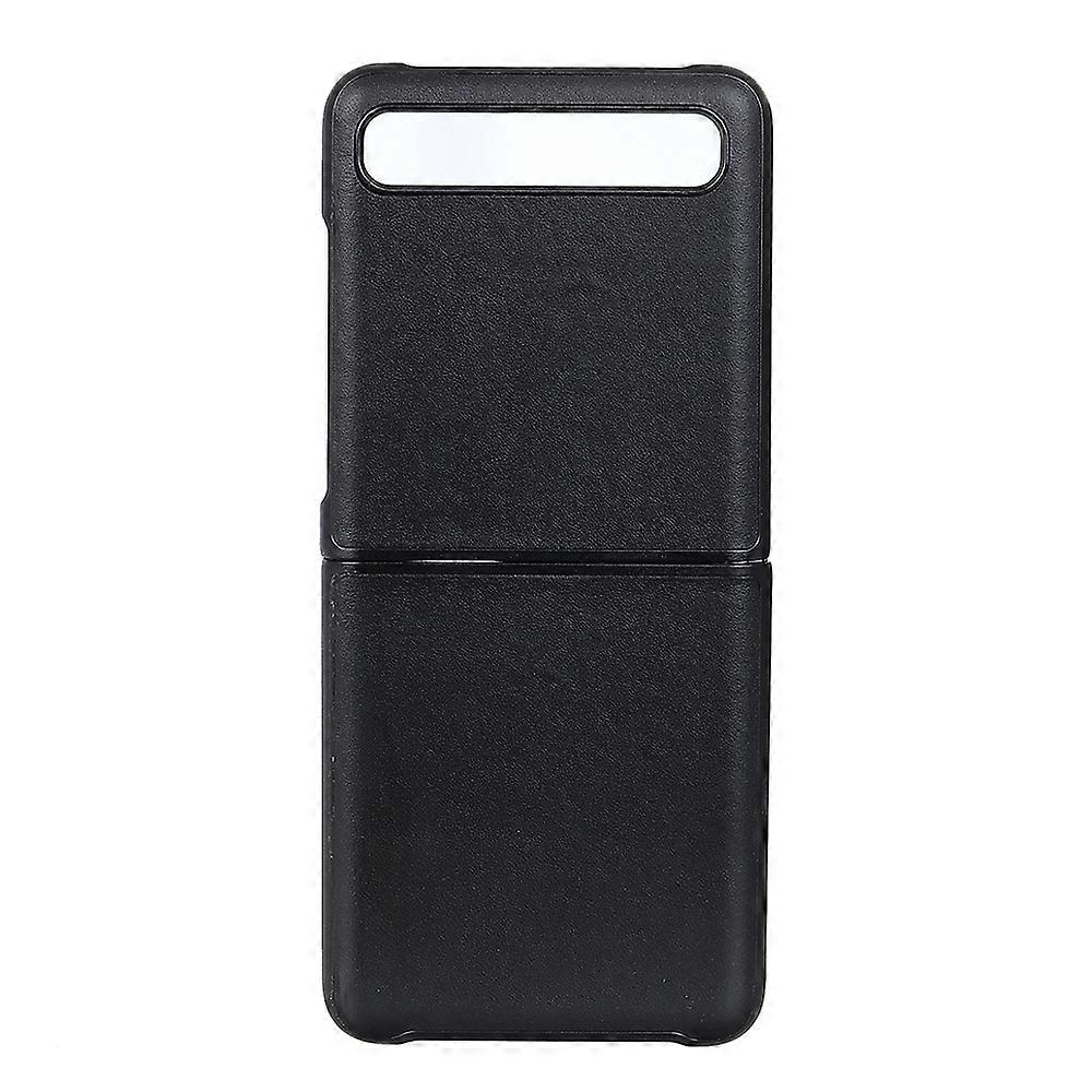 For Galaxy Z Flip Leather Lambskin Texture Folding Protective Case
