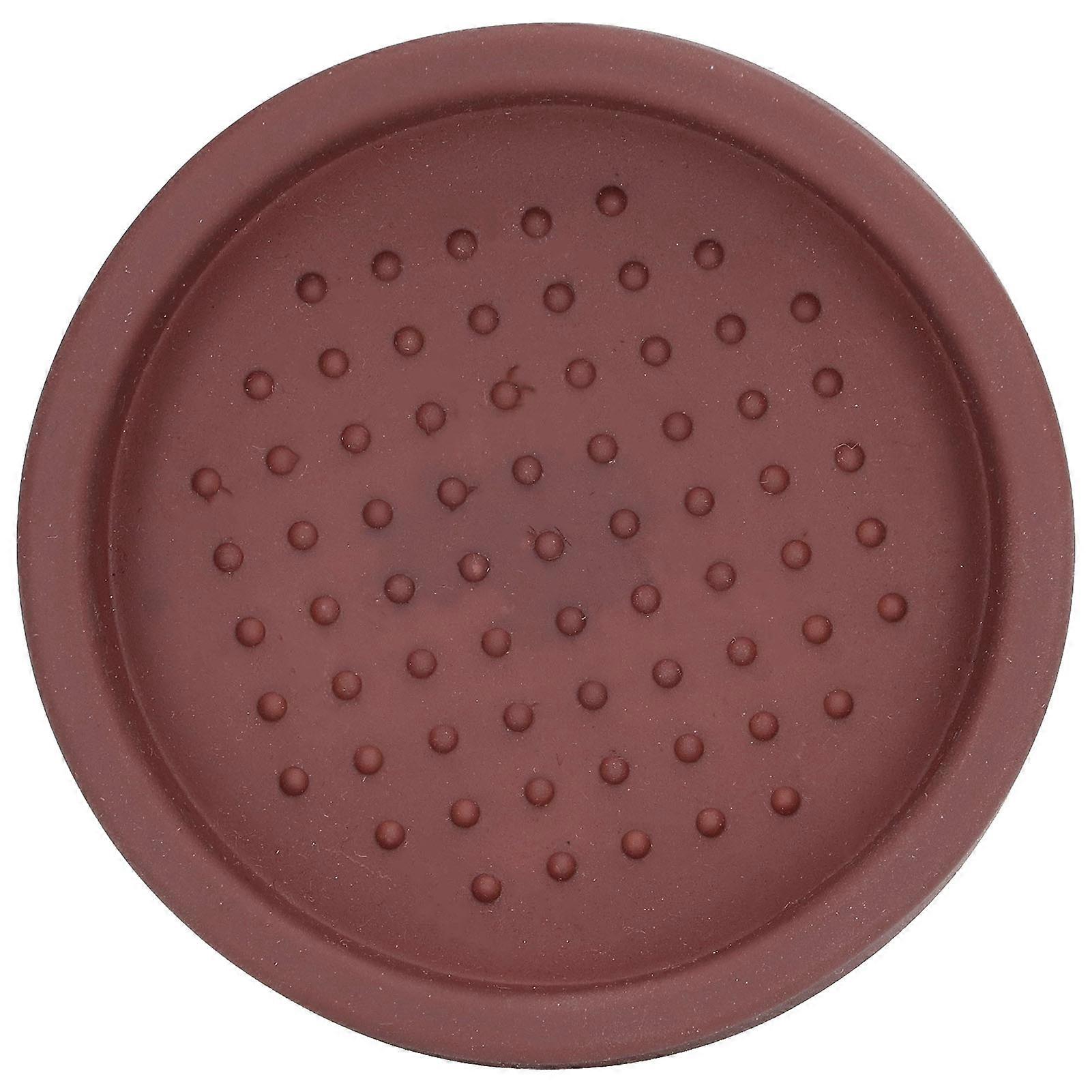 Round Silicone Coffee Tamper Mat, Soft Heat Resistant Pad, Non-Slip for Espresso, Home Barista Use, 6-Inch Diameter