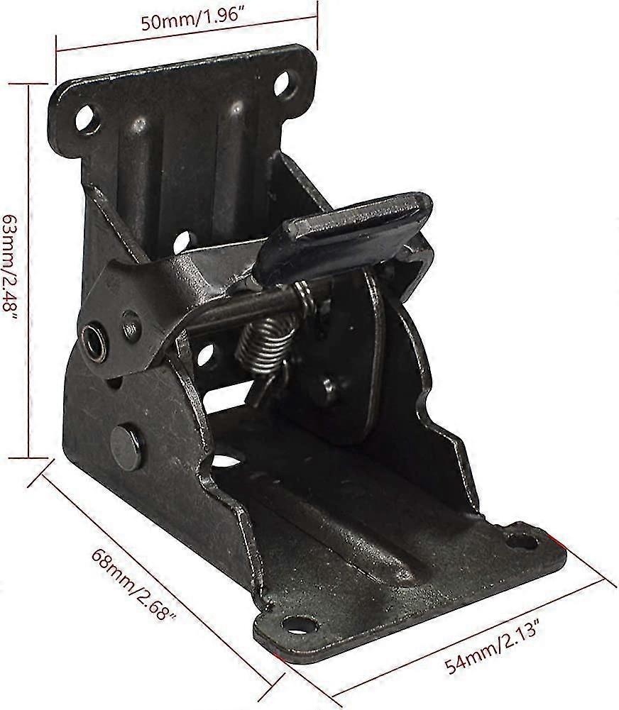 2pack Foldable Bracket, Self-lock Hinge Hardware Support For  Table Leg, Bed Leg