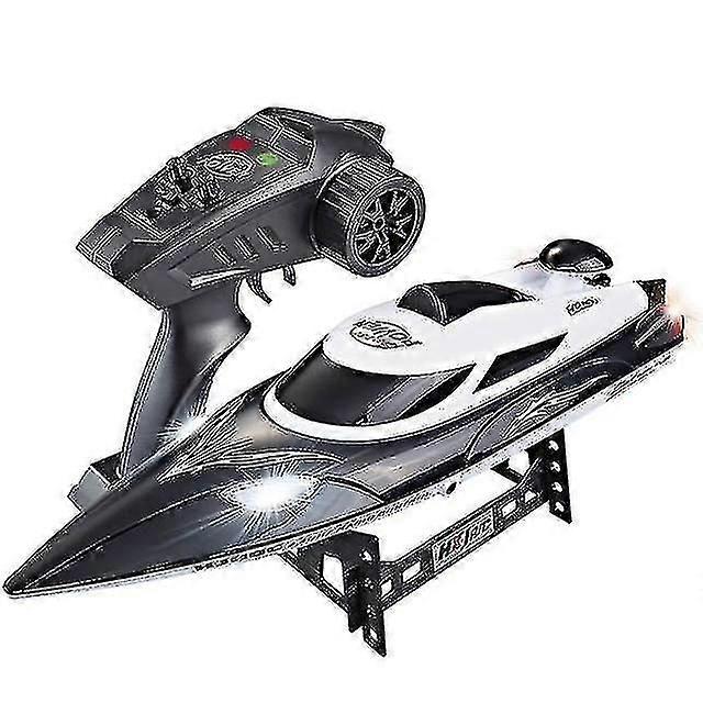 High Speed Rc Racing Boat 35km/h 200m Control Distance Fast Ship With Water Cooling System Hj806