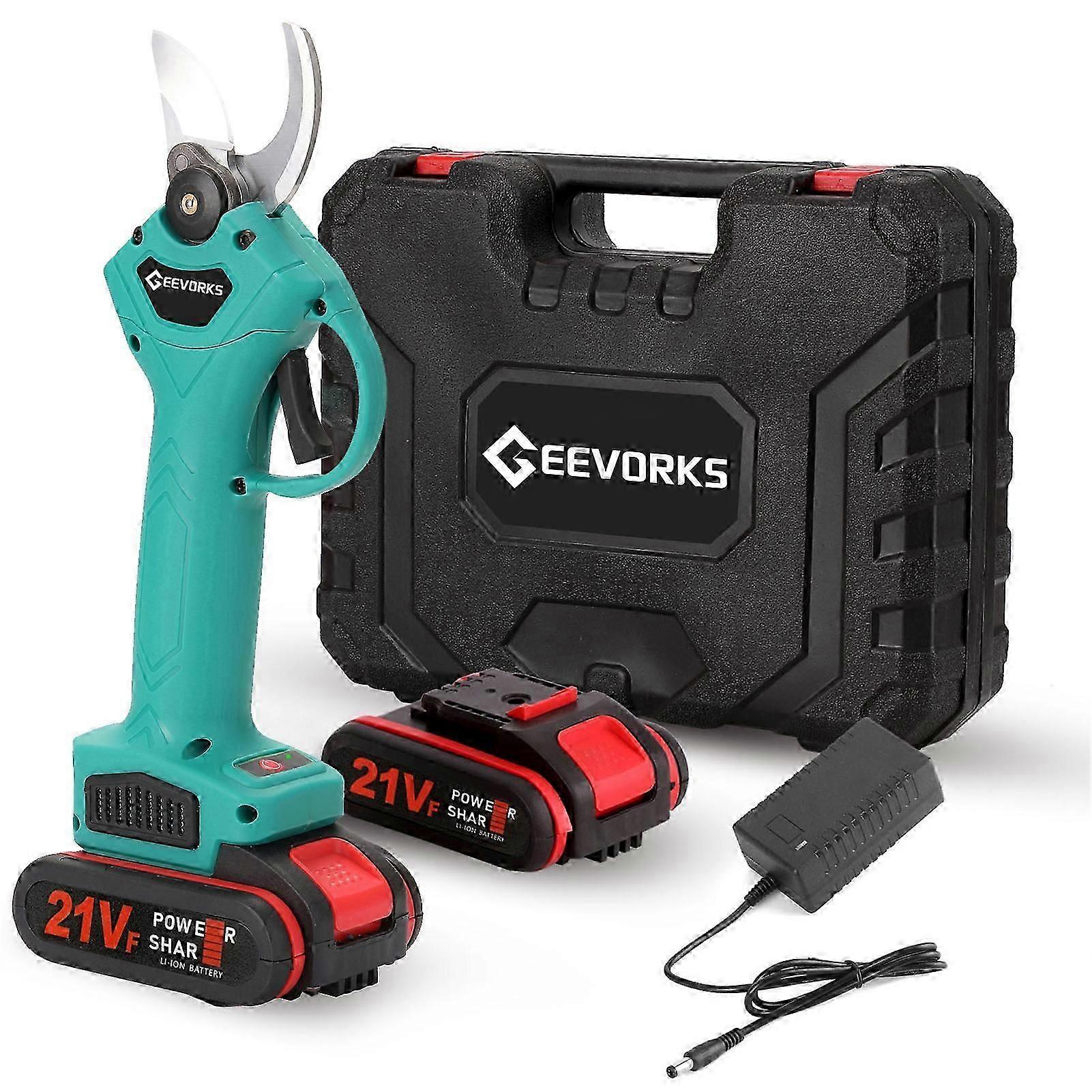 21v Cordless Electric Pruner Pruning Shear Efficient Fruit Tree Bonsai Pruning Branches Cutter Landscaping Tool