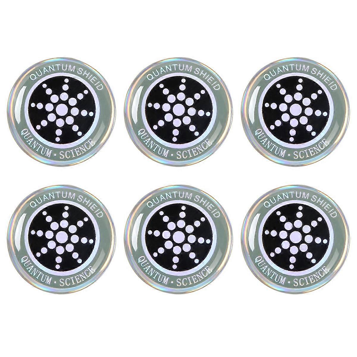 6Pcs Protection Radiation Shield Radiation Protection Sticker Silver