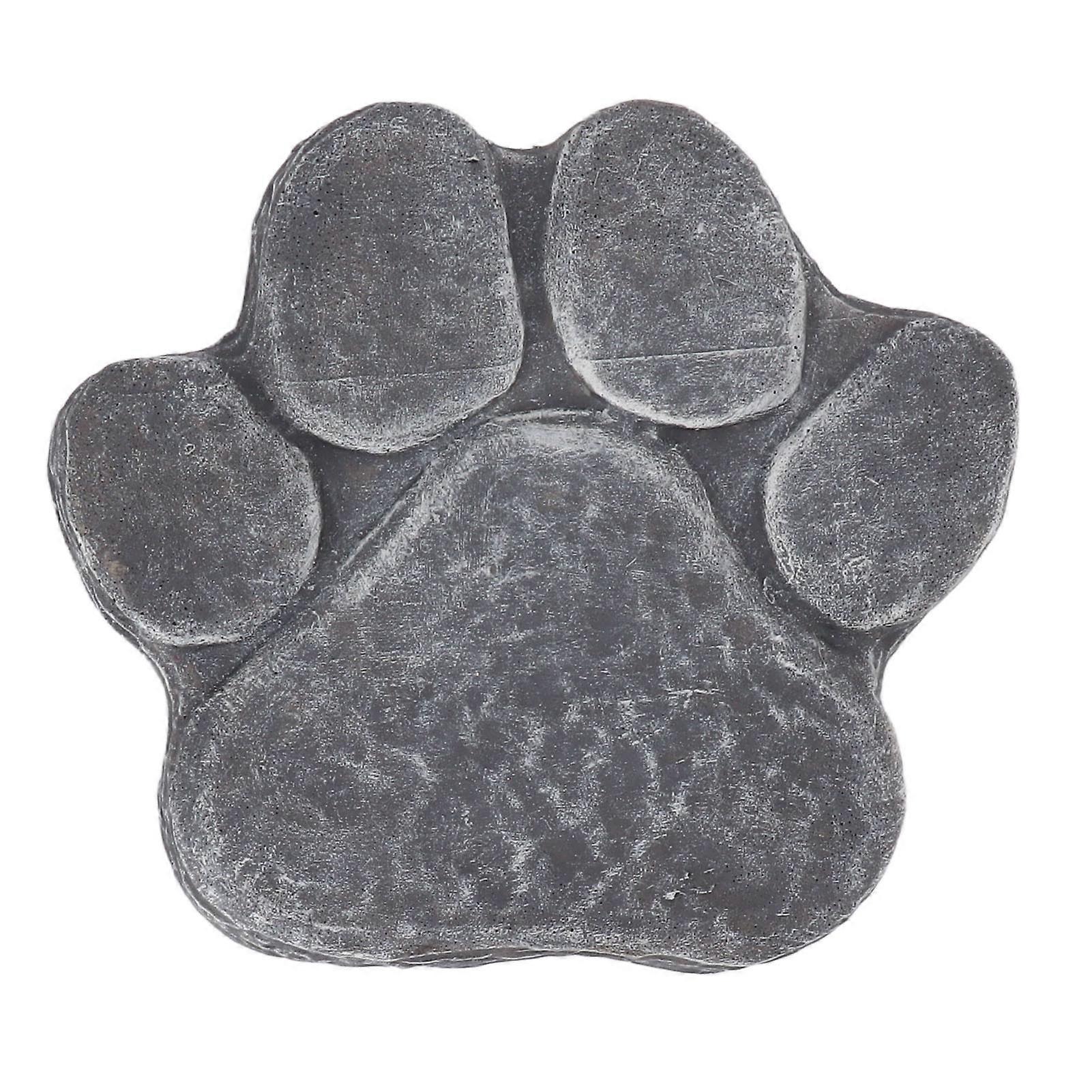 Stepping Stones, Weatherproof Design Suitable For Outdoor Use, Poly-Resin Material Paw Print Craft Mold, Non-Slip Stepping Stones With Space For Diy
