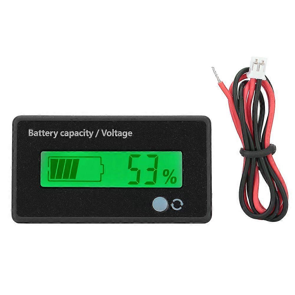 GY-6GD PCB HTN Battery Capacity Monitoring Indicator LCD Display with Flashing Alarm 12-84V Green