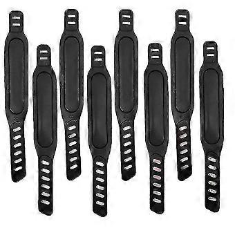 8pcs vélo d’exercice sangles de pédale, sangles de pédale réglables pédale pédale spinning vélo d’exercice maison or-yvan