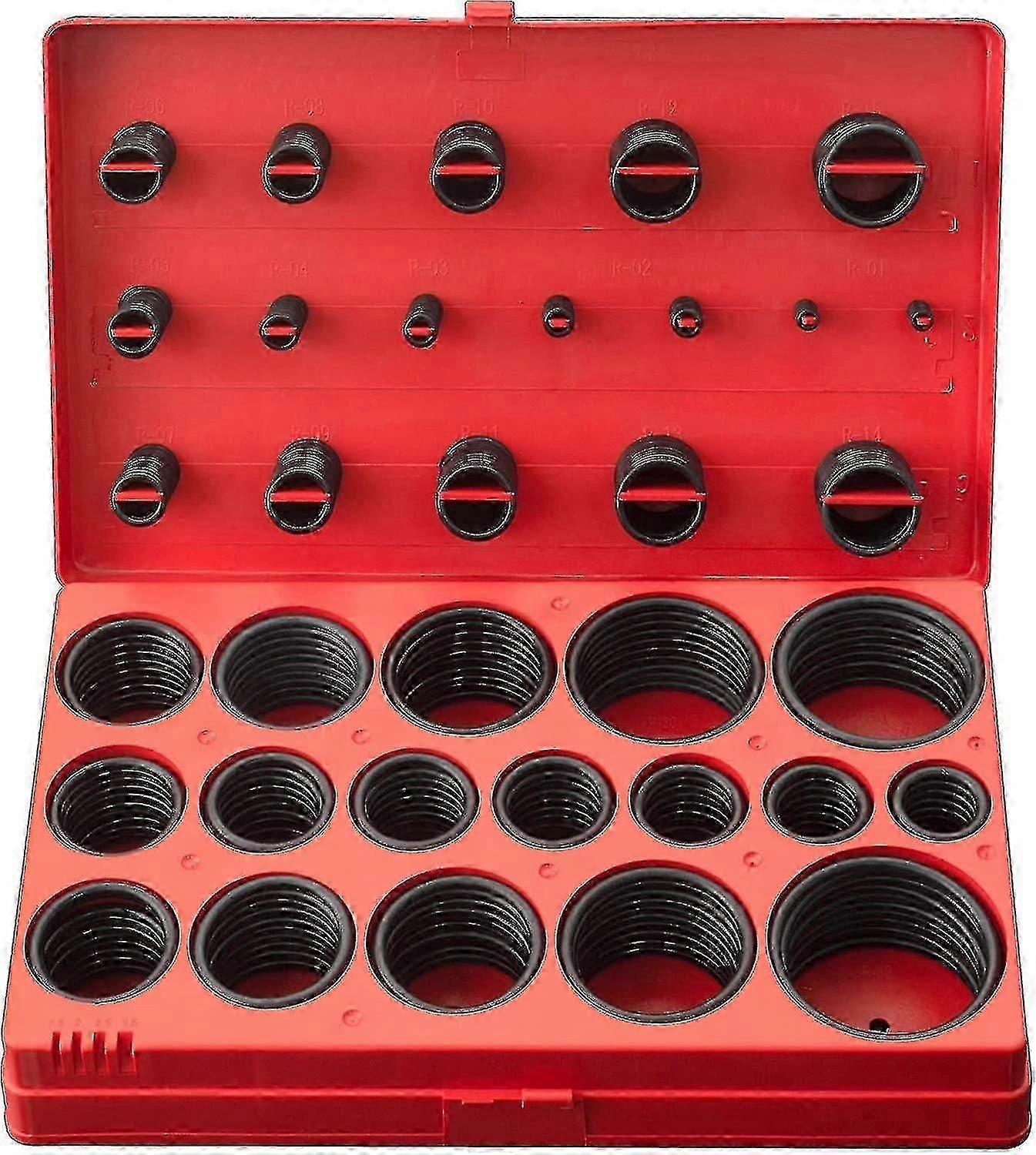 Rubber O-ring Set - 419 Pieces - 3-50mm O-ring Assortment - O-rings - O-ring Case