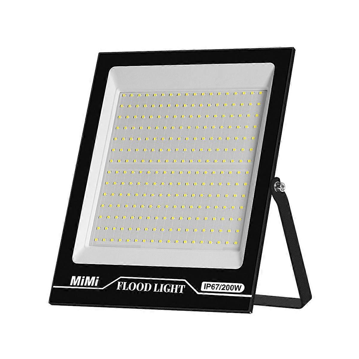 LED Flood Light Warm Light 200W Outdoor Spotlight IP67 Waterproof
