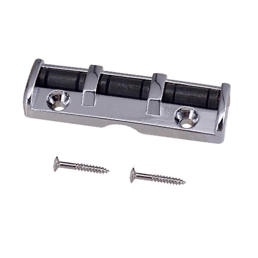 6-strängad 43mm gitarr rullmutter med 3 sadlar och skruvar för folk/akustiska/elektriska gitarrer, enkel installation, zinklegering järn - gitarr tillbehör